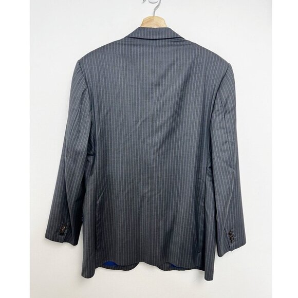 Ermenegildo Zegna Fabric Striped men's sports Jacket blazer grey Sz S/M - Picture 2 of 15